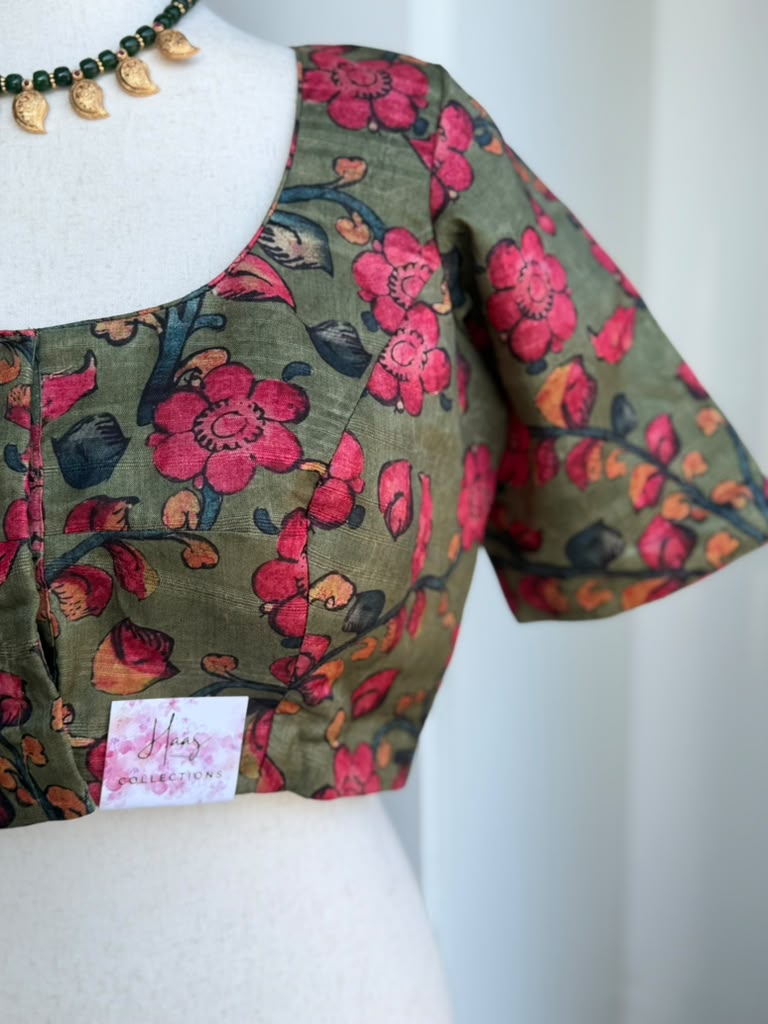 Kalamkari Printed Blouse | Saree Blouses in USA