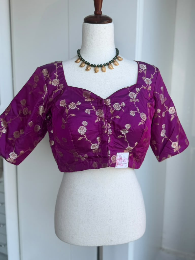 Banaras Brocade Blouse | Saree blouses in USA | Boutique blouses