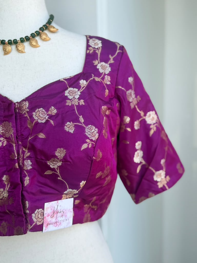 Banaras Brocade Blouse | Saree blouses in USA | Boutique blouses
