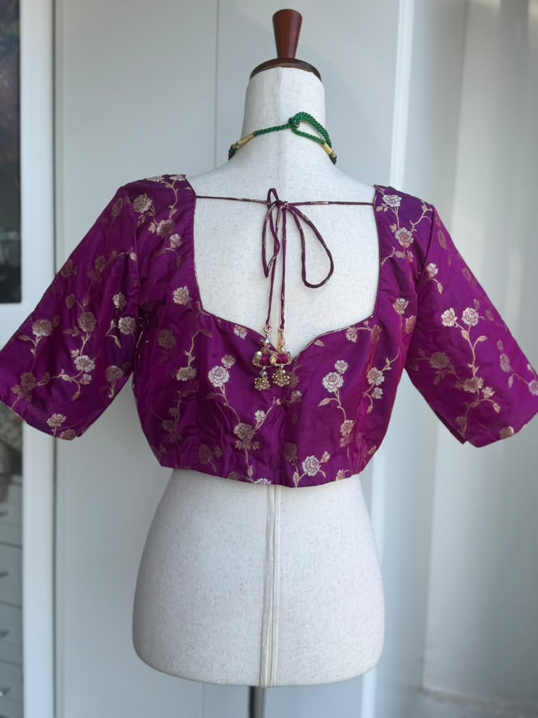 Banaras Brocade Blouse | Saree blouses in USA | Boutique blouses