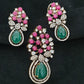 CZ Antique Pendant Set | Indian Jewelry In USA