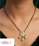 Kundan Pendant Mangalasutra | Traditional Black Beads Necklace