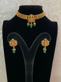 Antique Lakshmi Pendant Choker Set | South Indian Jewelry In USA