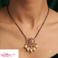 Antique Kundan Pendant Mangalasutra | Indian Traditional Black Beads | Gift Ideas