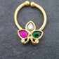 Jadau Kundan Septum Ring| Indian Nose Ring