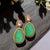 AD Emerald Drop Earrings |  Doublet Earrings