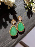 AD Emerald Drop Earrings |  Doublet Earrings