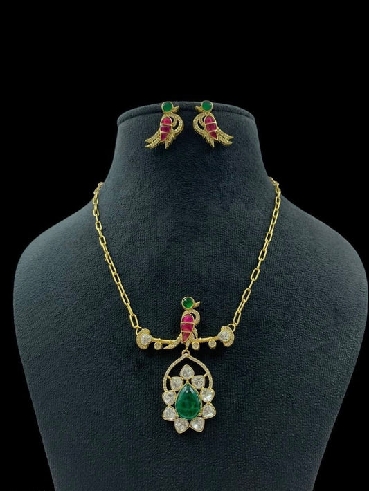 Polki kundan Bird Necklace | Exclusive Necklace