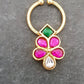 Jadau Kundan Septum Ring| Indian Nose Ring