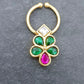 Jadau Kundan Septum Ring| Indian Nose Ring