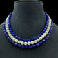 Onyx Beads & Pearls necklace | Indian Jewelry