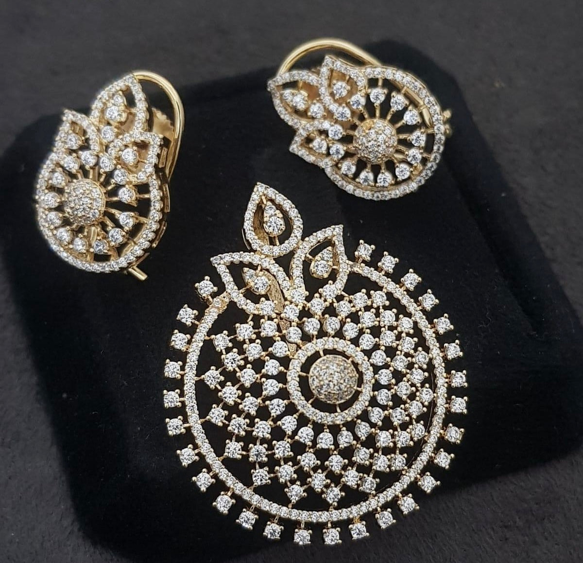 Beautiful AD  Pendant Set | Latest Indian Jewelry