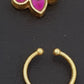 Antique Jadau Kundan Septum Ring|  Indian Nose Ring