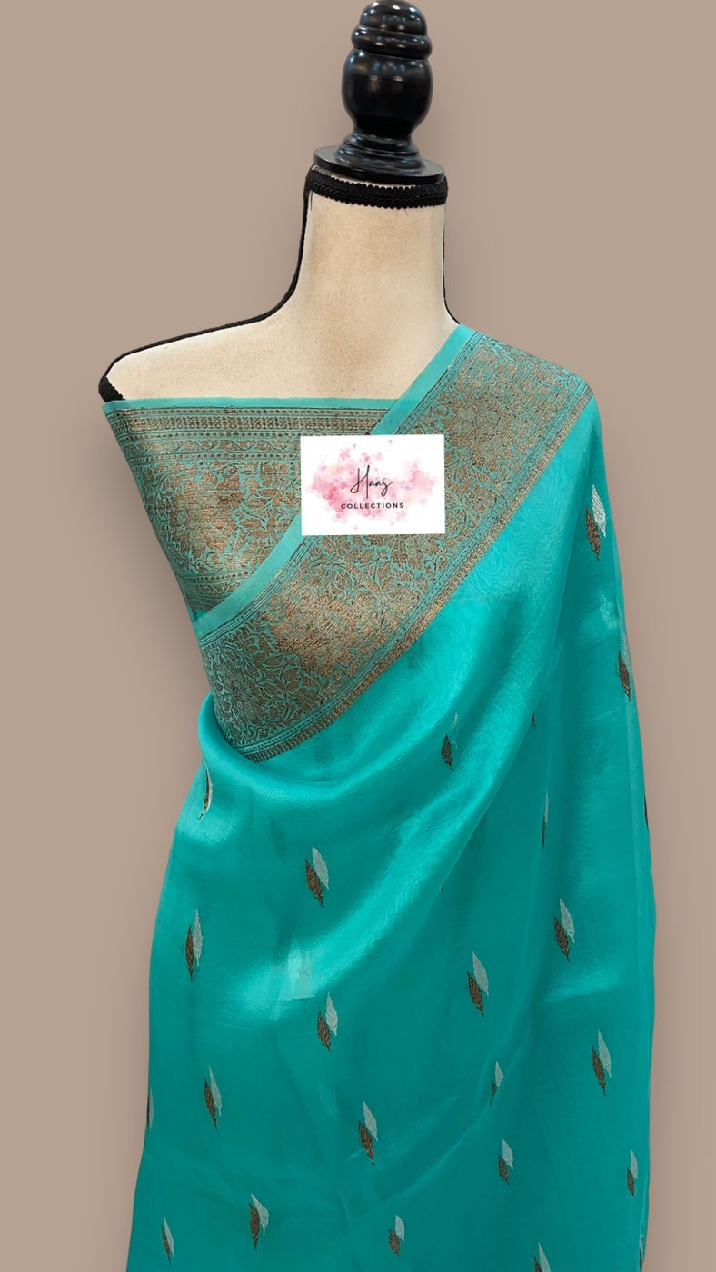 Kora Banaras Saree With Blouse