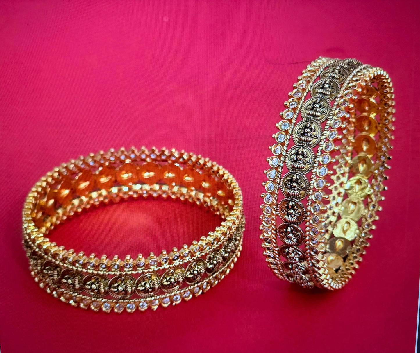 Antique Lakshmi Kasulu Bangles | Indian Traditional Jewelry In USA