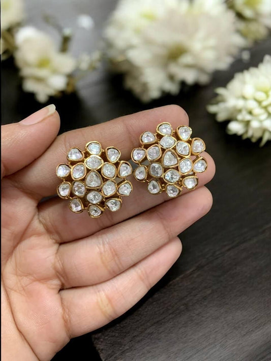 Moissanite Studs | Indian Earrings