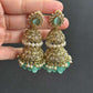 Kundan Pearl  Double Jumki Earrings  | Traditional Earrings In USA | Gift Idea