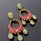 Jadau Fusion Kundan Chandbalis| Indian Earrings