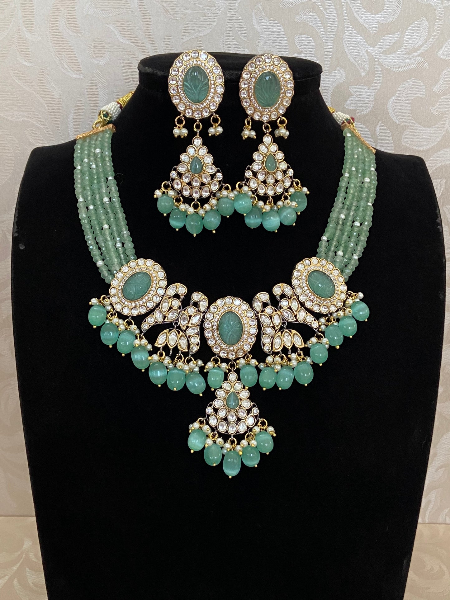 Moissanite necklace | latest Indian jewelry