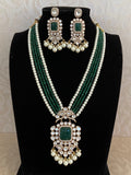 Moissanite pendant necklace | Designer jewelry | Latest jewelry designs