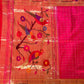 Hot pink pure paithani saree | sarees in USA | handloom saree