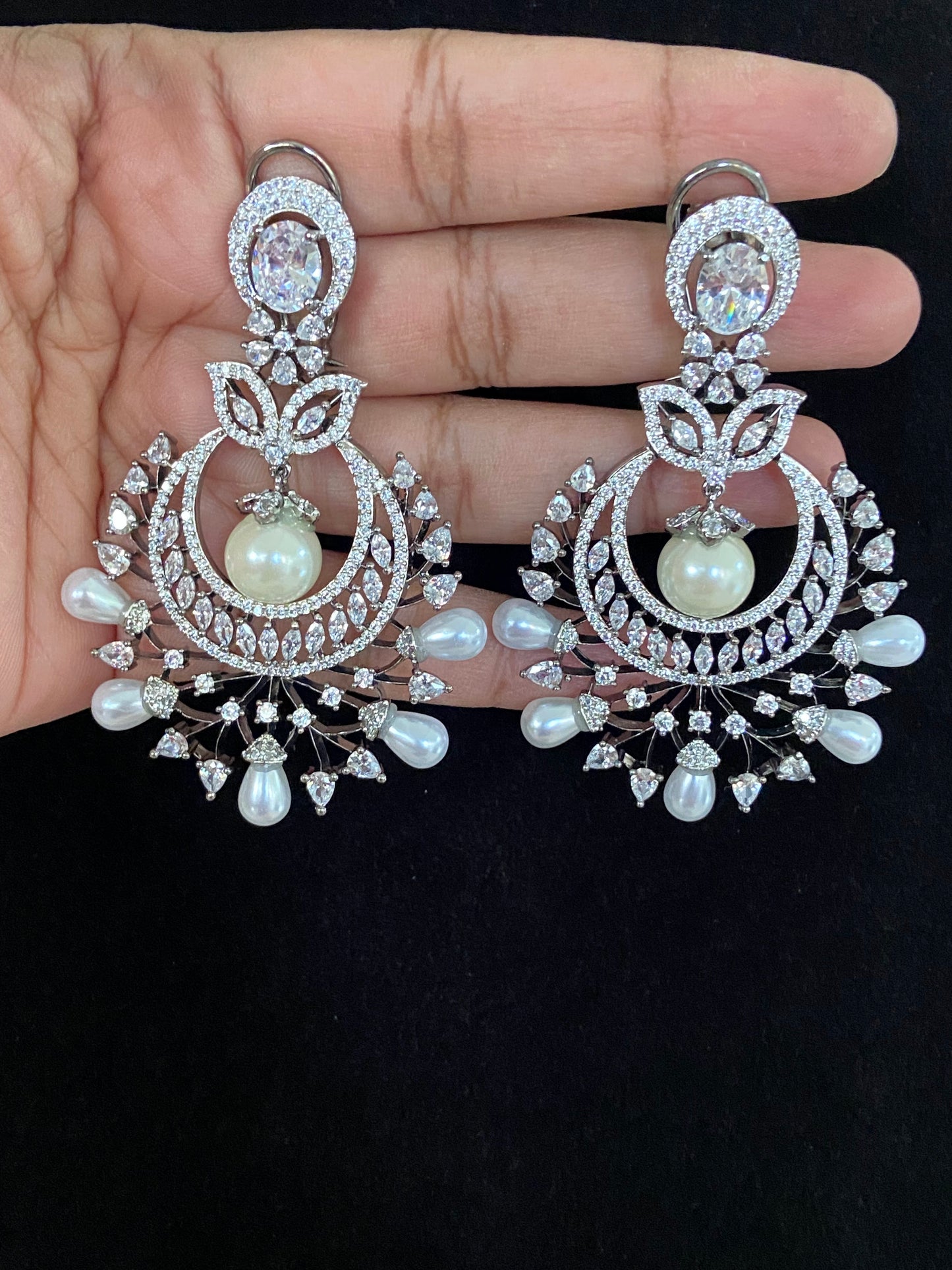 Victorian chandbali earrings | Party wear earrings