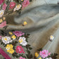 Cross stitch embroidery tussar saree | Sarees in USA | Partywear saree