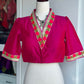 Pink cotton silk blouse | Saree blouse