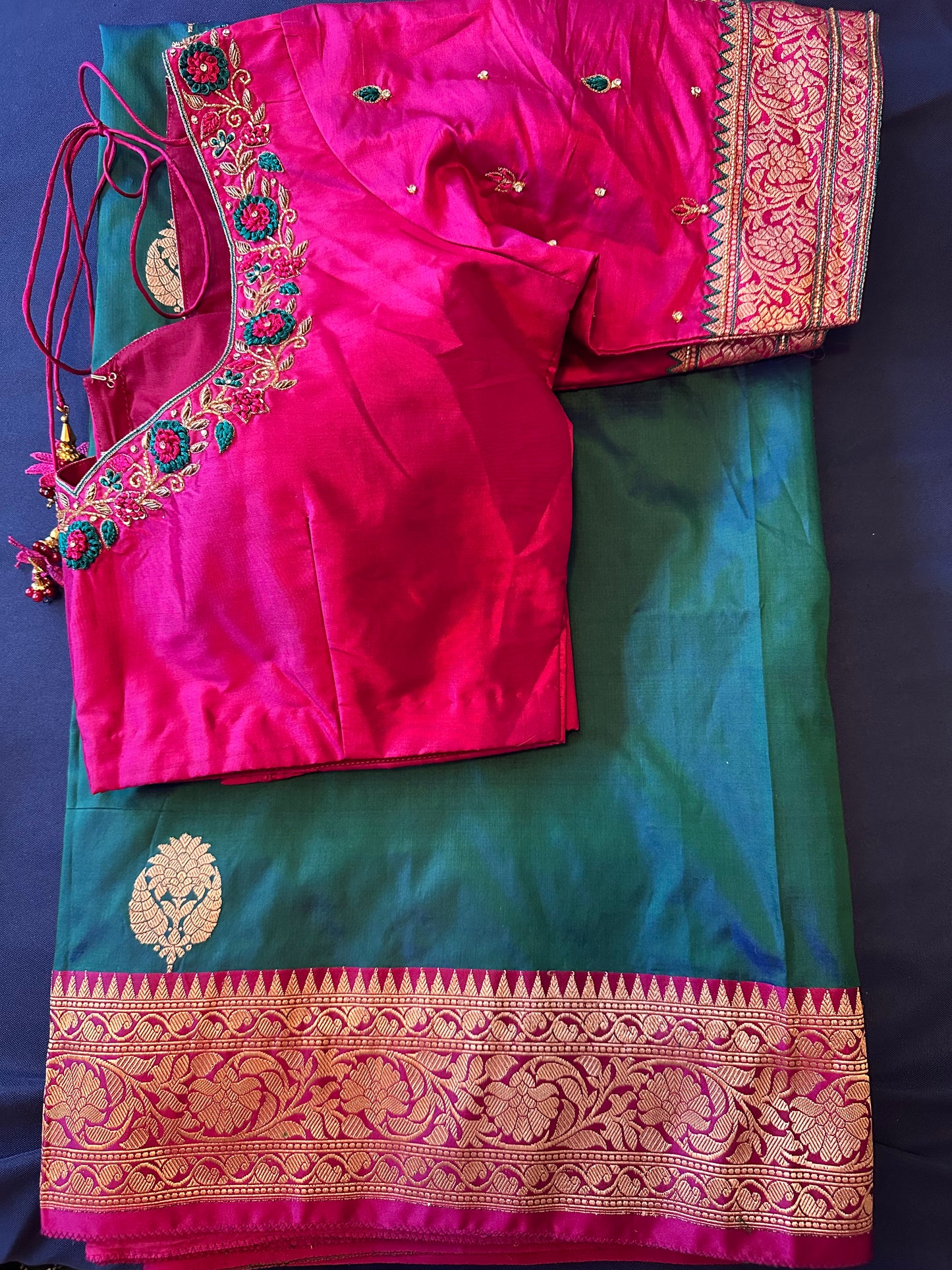 Pure Katan handloom saree | Silk mark certified |