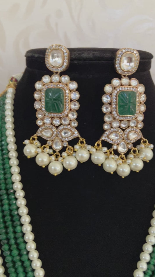 Moissanite pendant necklace | Designer jewelry | Latest jewelry designs