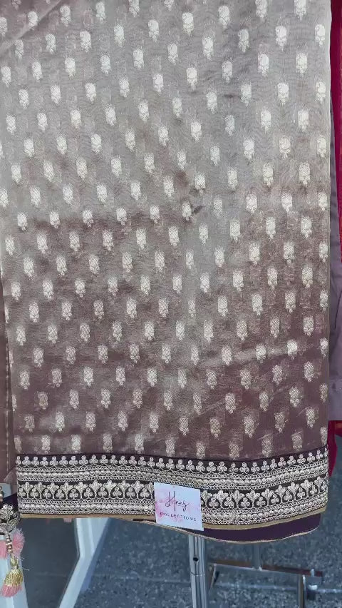 Fancy tissue saree