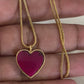 Heart pendant chain