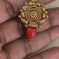 Coral Mala Necklace With Earrings |  Handmade jewelry