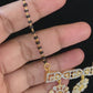 24” long black beads mangalsutra