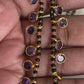 Purple tassels mangalsutra | Black beads necklace
