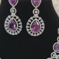 Diamond look ad necklace | Cz necklace with earrings