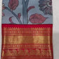Pure Gadwal Kalamkari Kanchi Border Pattu Saree | Fusion Silk Saree | Indian Traditional Saree.