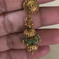 Gold Beads& Small Green Beads Necklace | Indian jewelry in USA