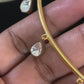 Tear Drop Moissanite Hasli