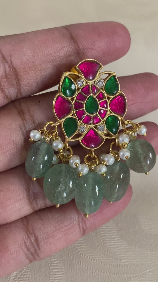 Jadau kundan Necklace With Earrings