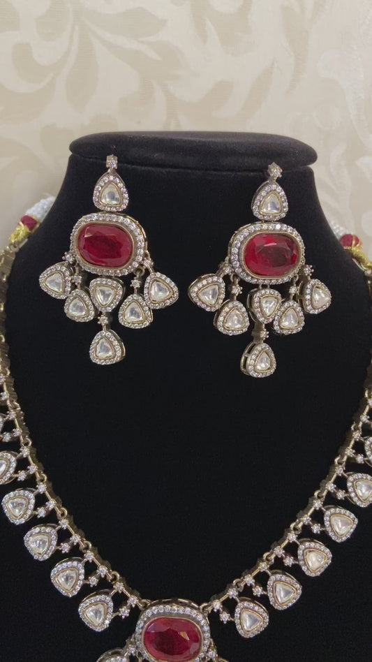 Kundans necklace with doublet | latest Indian jewelry