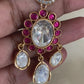 Moissanite & Kundan Fusion Necklece