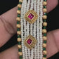 Antique Pendant pearl Long Necklace | Indian jewelry in USA | Traditional jewelry