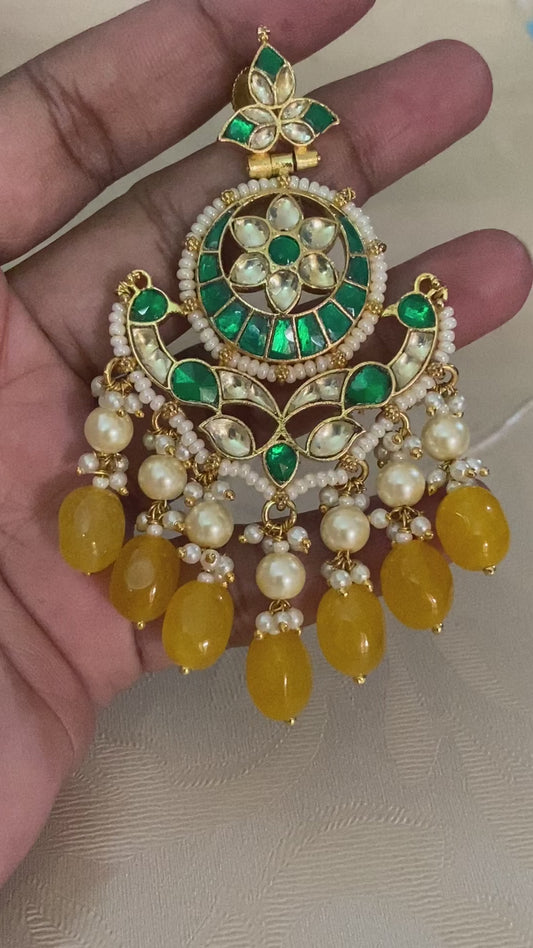 Ahmedabadi Kundan earrings | party wear earrings