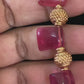Simple red stones necklace | Indian jewelry in USA