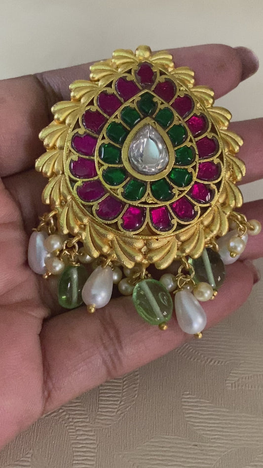 Multipurpose Kundan Pendant & Hair accessories| Indian jewelry in USA