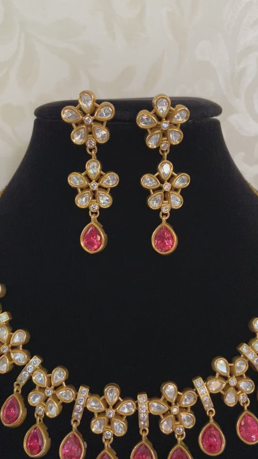 Simple kundan necklace | Indian jewelry in USA