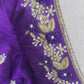 Purple embroidery blouse | Custom blouse | Designer blouse