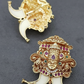 Antique CZ Balaji Tiger Nail Pendant | Indian Traditional Puligoru