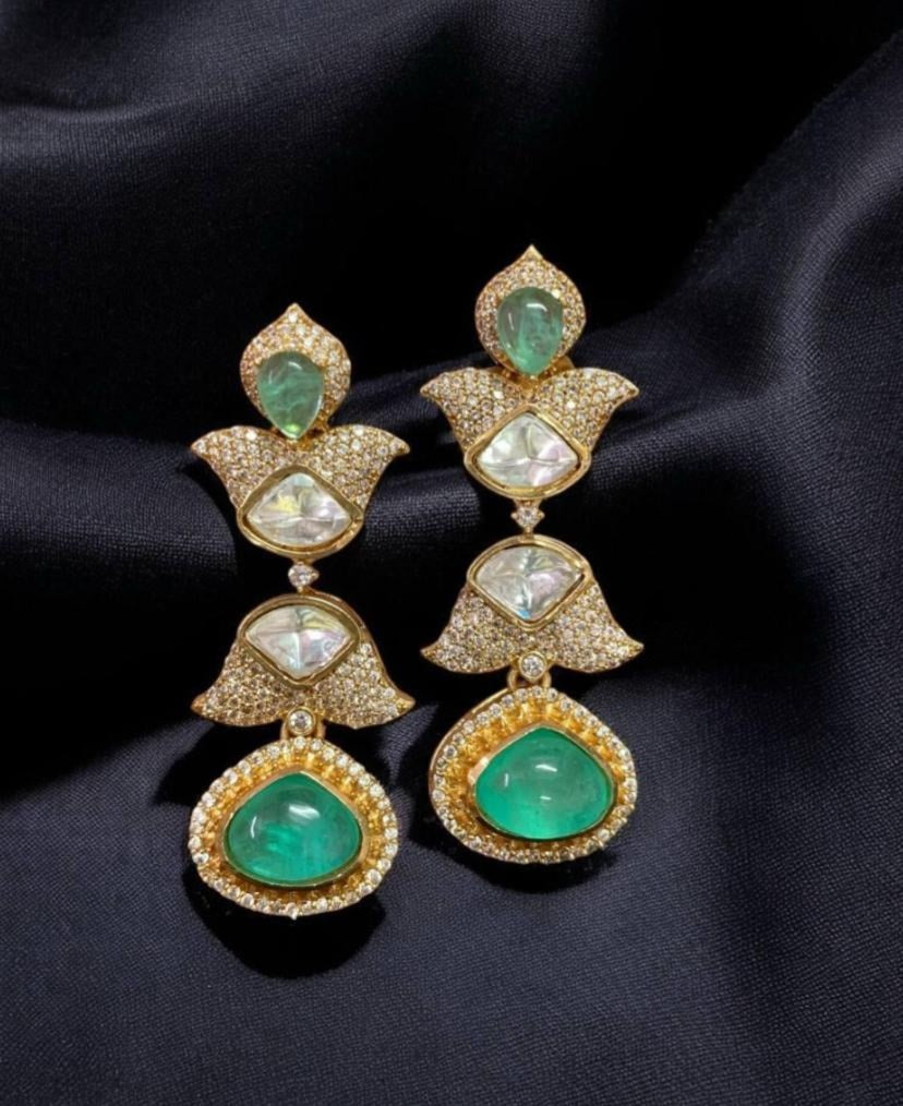 AD Kundan Earrings | Indian Jewelry In USA | Gift Idea